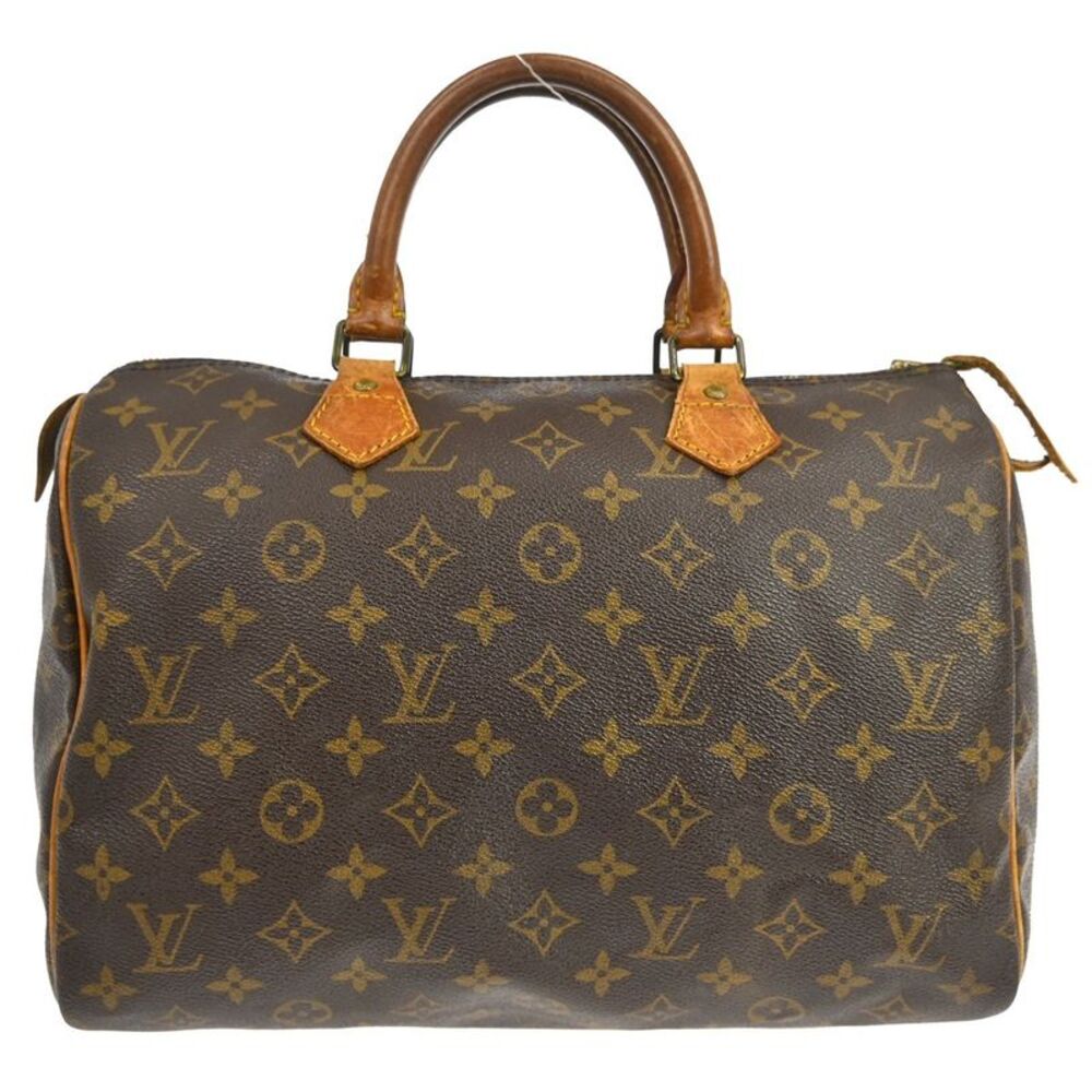 Louis Vuitton Speedy Monogram Canvas Brown Canvas Handbag